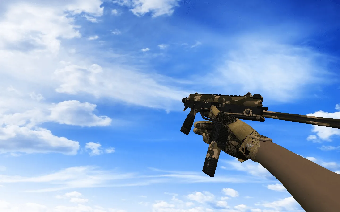 Скриншот  Пак оружия CS 1.6 «Засуха» со спортивными перчатками: АК-47, AWP, M4A4, ножи и скины под руку