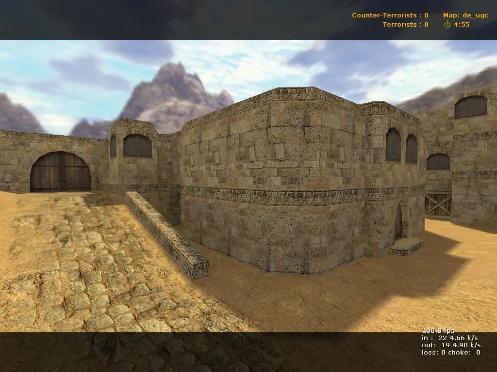 Скриншот  de_dust2x2_extended — расширенная DE карта для CS 1.6: точки, ротации, .nav и оптимизация