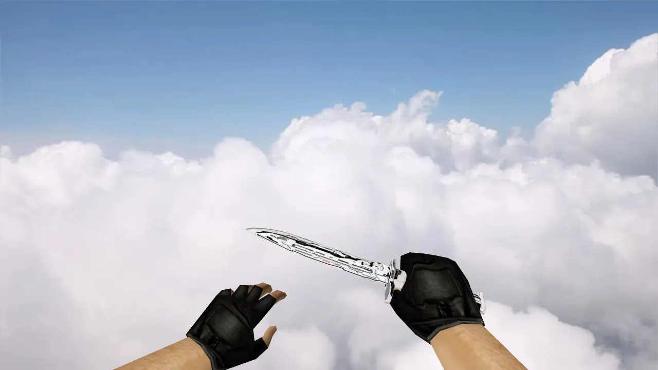 Скриншот Модель «Bayonet Astro» v_ и p_ для CS 1.6: звуки, анимация осмотра, текстуры, установка без ошибок