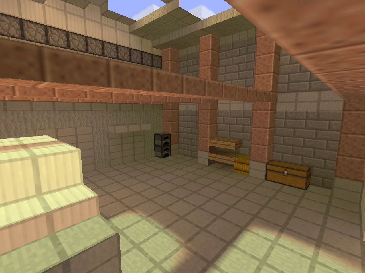 Скриншот Карта de_cache_minecraft для CS 1.6: планировка, тактика Т/КТ, .nav для ботов, оптимизация