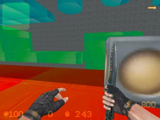 Скриншот  deathrun_impossible для CS 1.6: карта deathrun, точки, раунды и настройка ботов