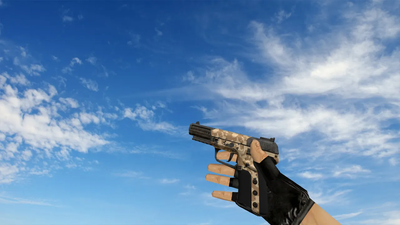 Скриншот Модель Five Seven 'Пустынный камуфляж' для CS 1.6