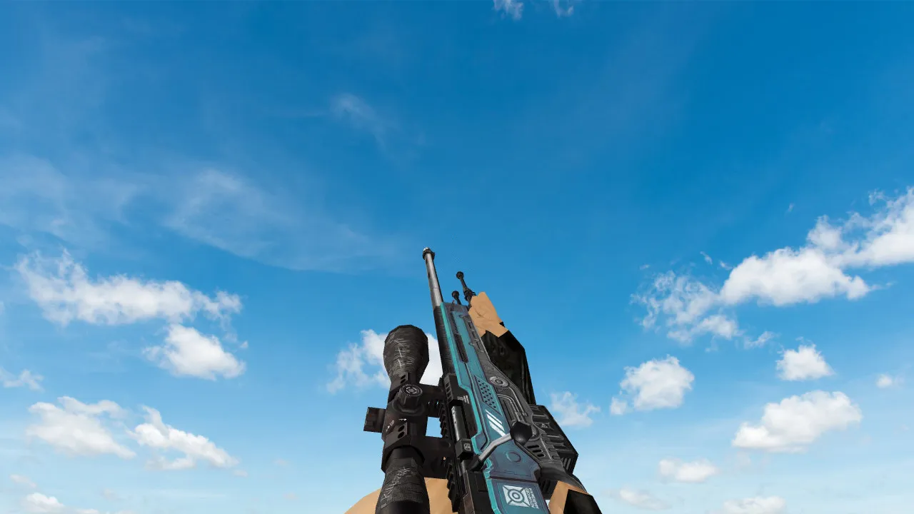 Скриншот Модель «AWP Annihilator Blue» для CS 1.6: уникальный скин