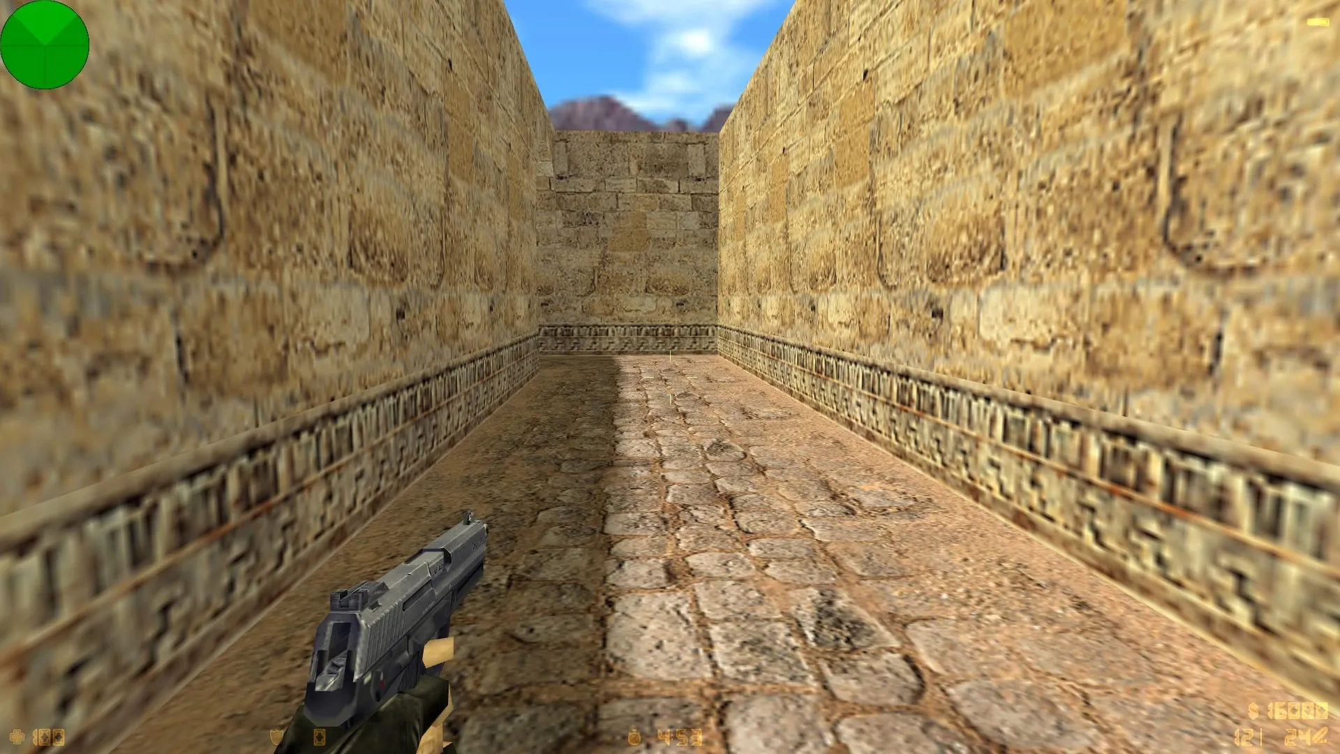 Скриншот de_desert для CS 1.6: баланс сторон, точки, .nav для ботов и оптимизация wpoly/epoly