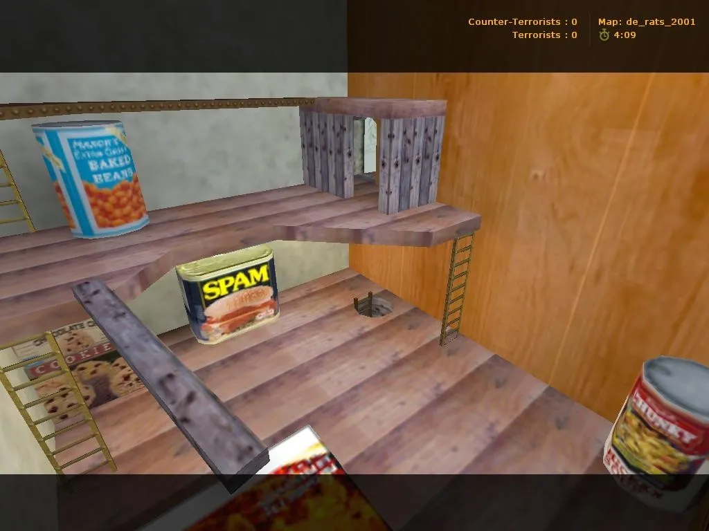 Скриншот  Карта de_rats_2001 для CS 1.6: Тактические возможности и баланс
