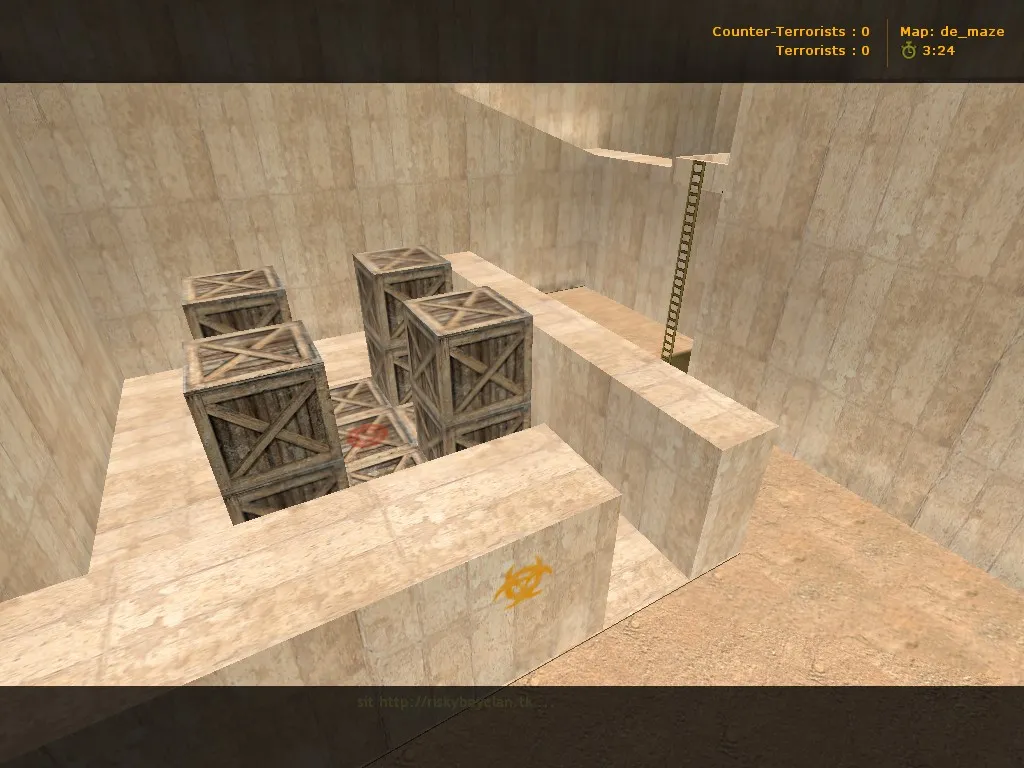 Скриншот  Карта de_maze для CS 1.6 - Тактические возможности и особенности