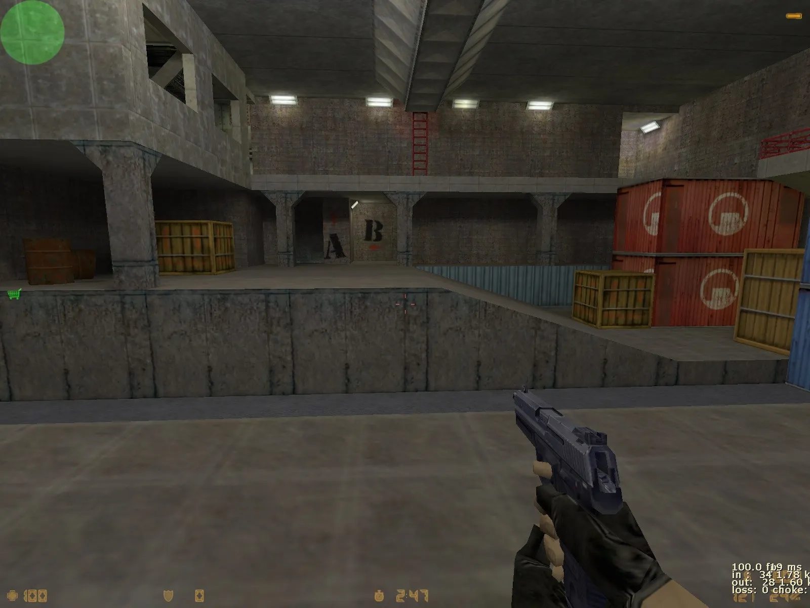 Скриншот  Карта de_assault_sk для CS 1.6: баланс сторон, точки, .nav для ботов и оптимизация (wpoly/epoly)