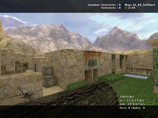 Скриншот  Карта de_kb_helldust для CS 1.6 – характеристики и особенности