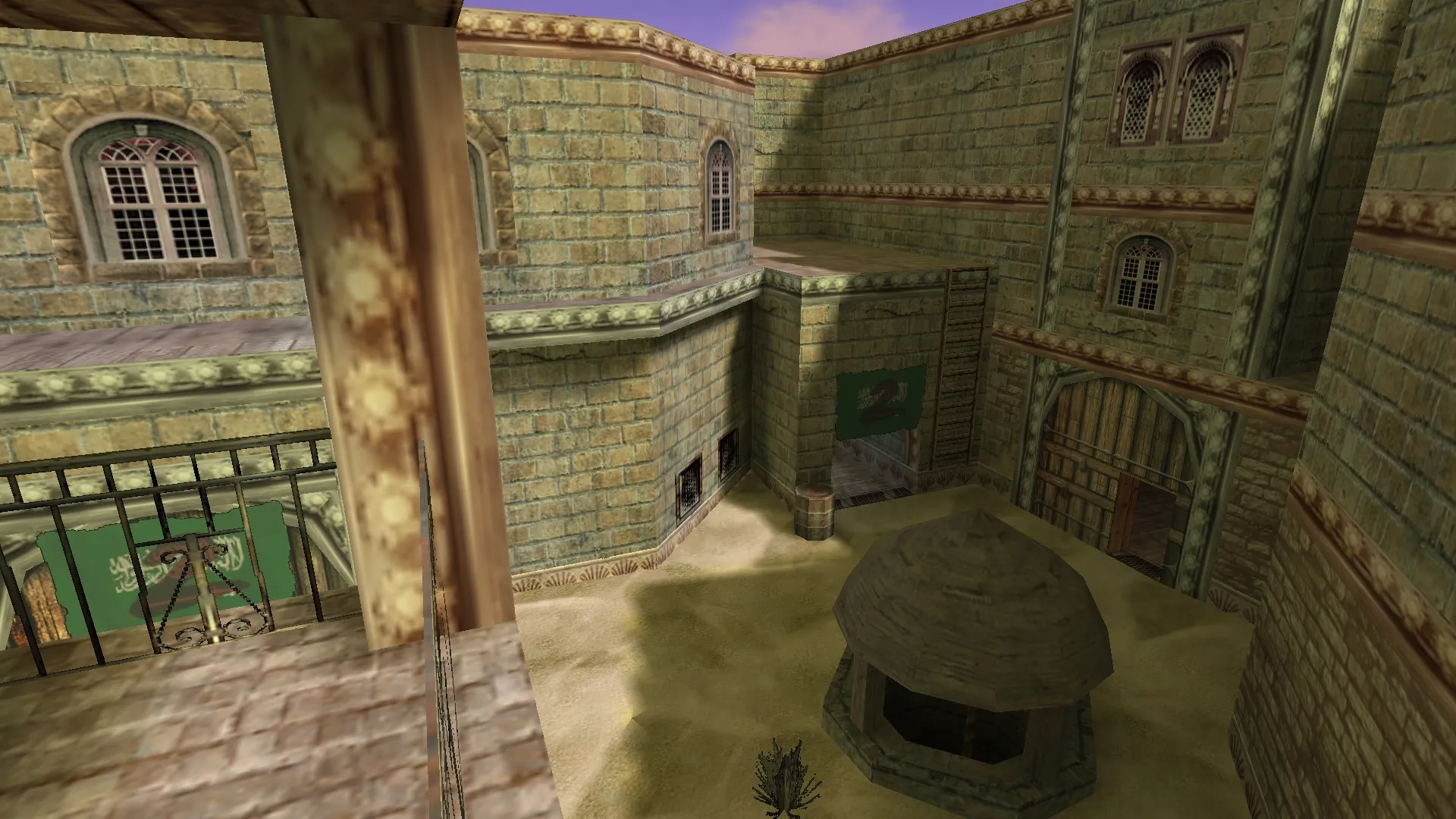 Скриншот  Карта de_sahara для CS 1.6: Тактика и особенности