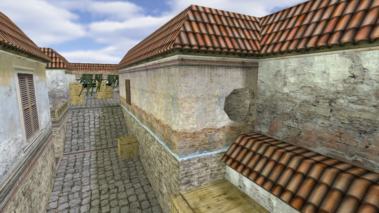 Скриншот  Карта de_crossfire_sector для CS 1.6: точки, маршруты, .nav для ботов, оптимизация wpoly/epoly