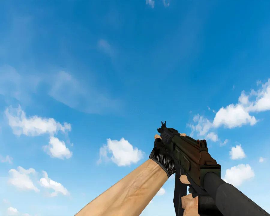 Скриншот Автомат «Галиль» | Янтарный градиент (Amber Fade) для CS 1.6