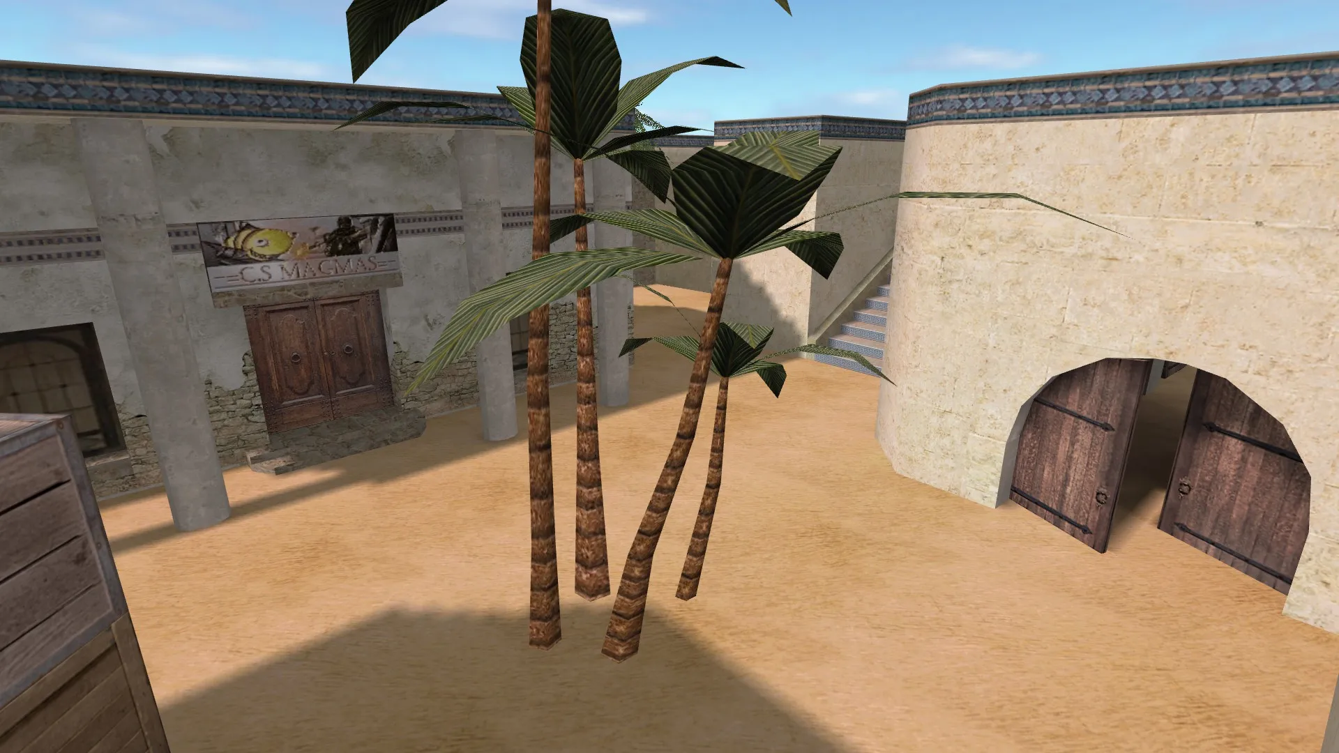 Скриншот  Карта de_dust2_suncsm для CS 1.6: баланс сторон, точки, .nav для ботов и оптимизация