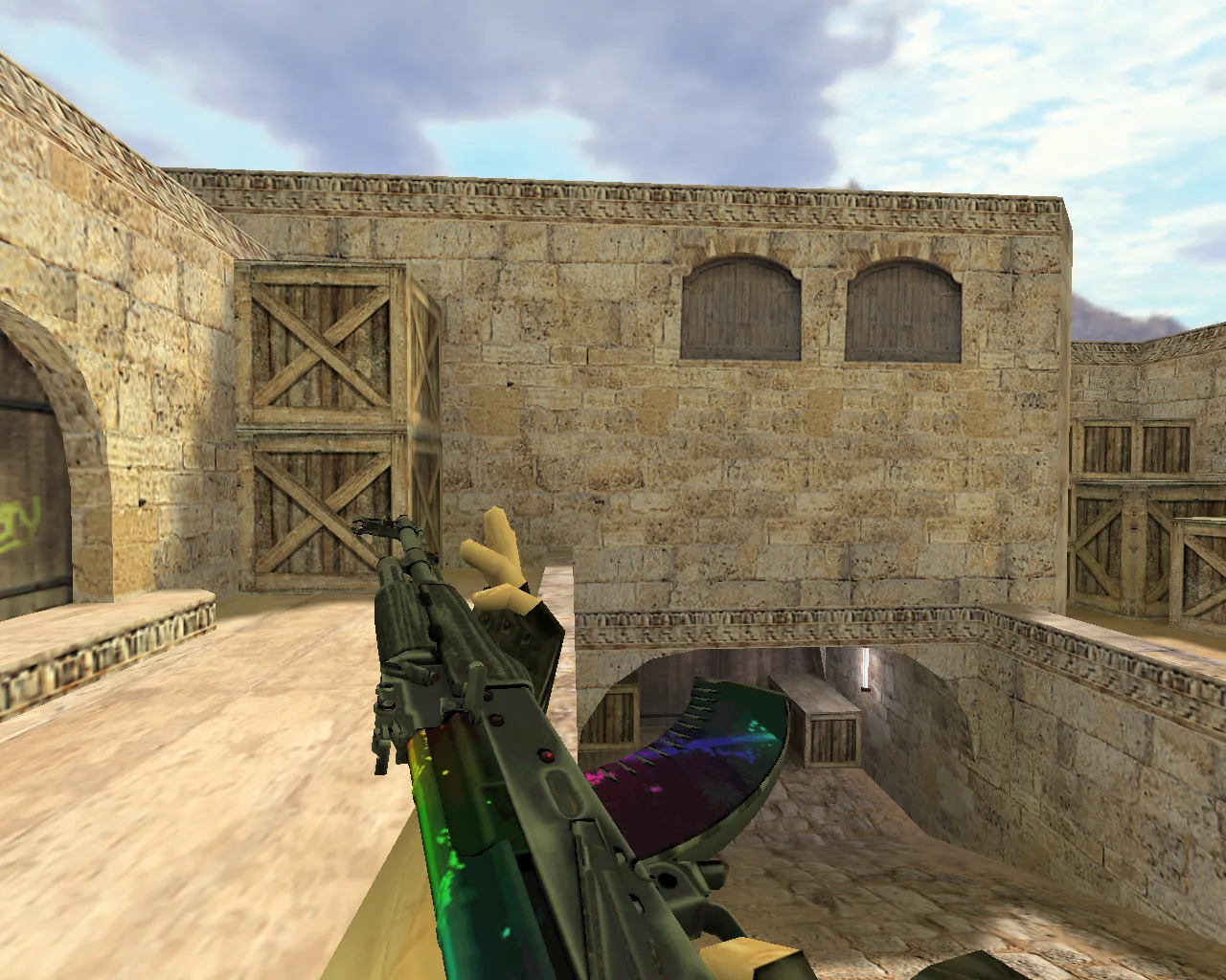 Скриншот Модель АК-47 Неоновый туман для CS 1.6 - Качественные текстуры и анимация