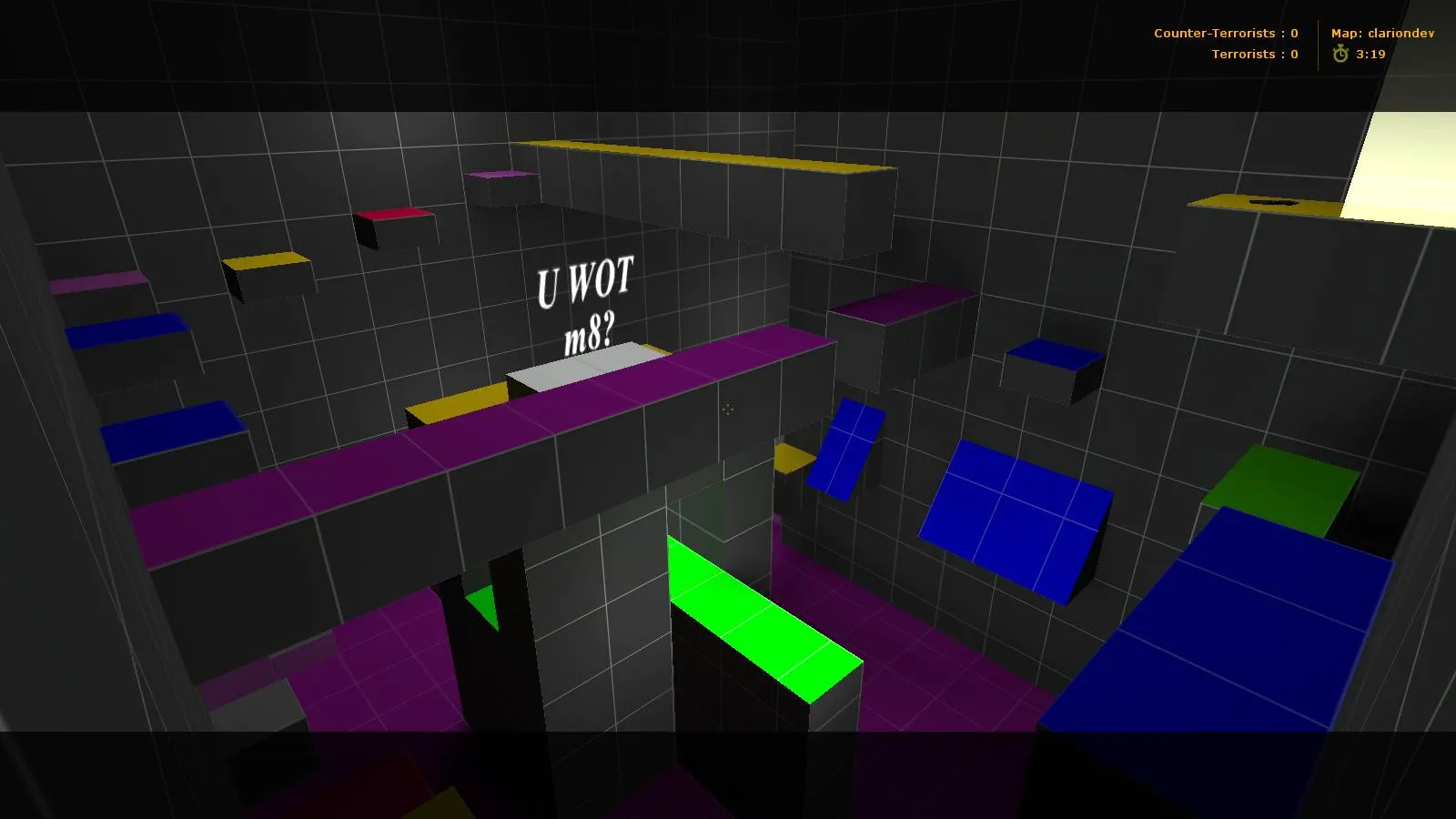 Скриншот  deathrun_clarion_dev_f — карта Deathrun для CS 1.6: точки, тактика, оптимизация и запуск без проблем