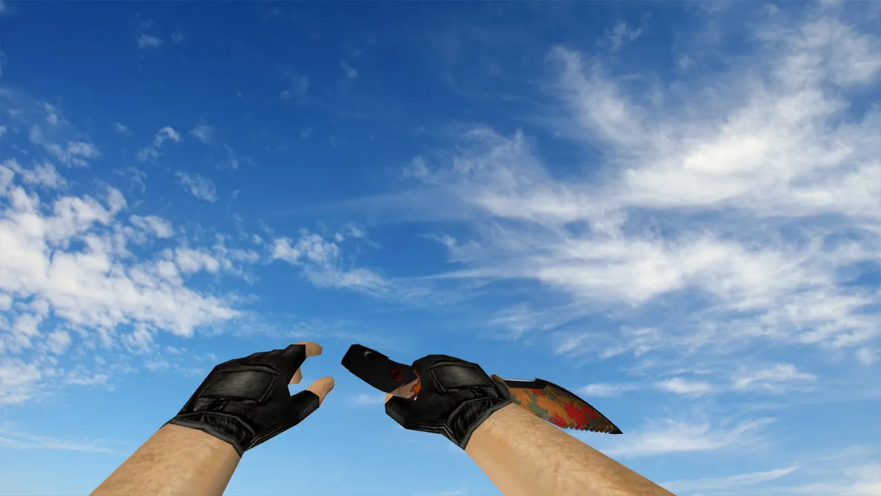 Скриншот Модель ножа Combat Arms для CS 1.6: v_ и p_ модели, звуки, анимация осмотра