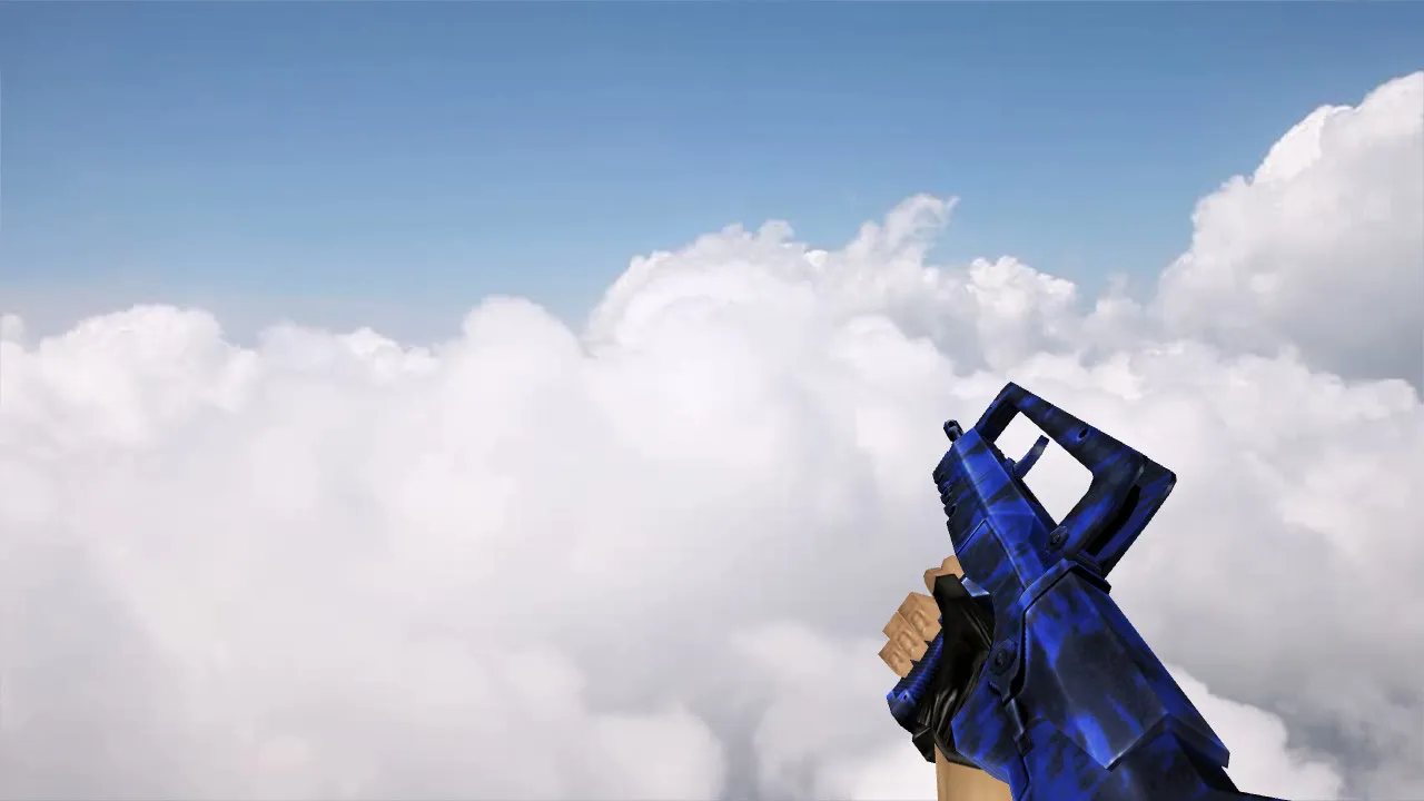 Скриншот Модель Default Famas Blue Tiger для CS 1.6: Загрузка и установка