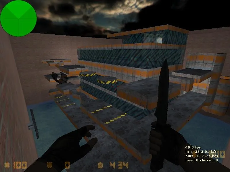 Скриншот  Deathrun map deathrun_youdead для CS 1.6: точки, боты .nav, оптимизация wpoly/epoly и базовые тактики