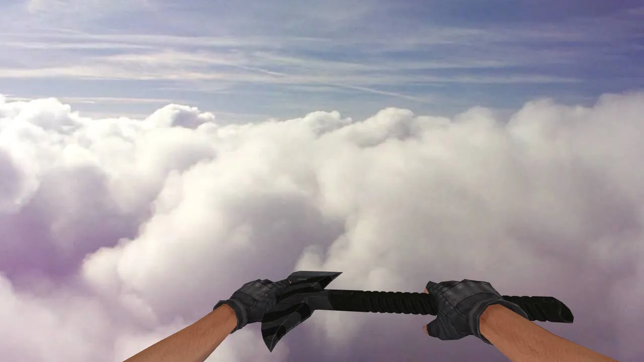 Скриншот Модель ножа «Commando Hatchet» v_ для CS 1.6: звуки, анимация осмотра, качество текстур