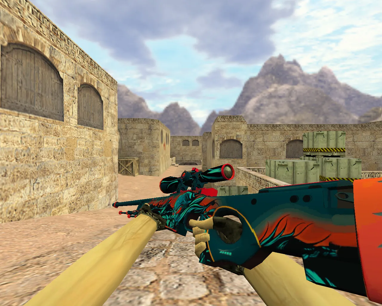 Скриншот Модель AWP Volcano для CS 1.6 - уникальный скин с четким дизайном