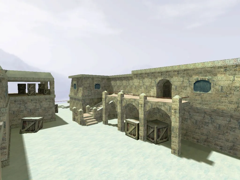 Скриншот  Карта de_snowball для CS 1.6 - Тактические возможности и стратегия