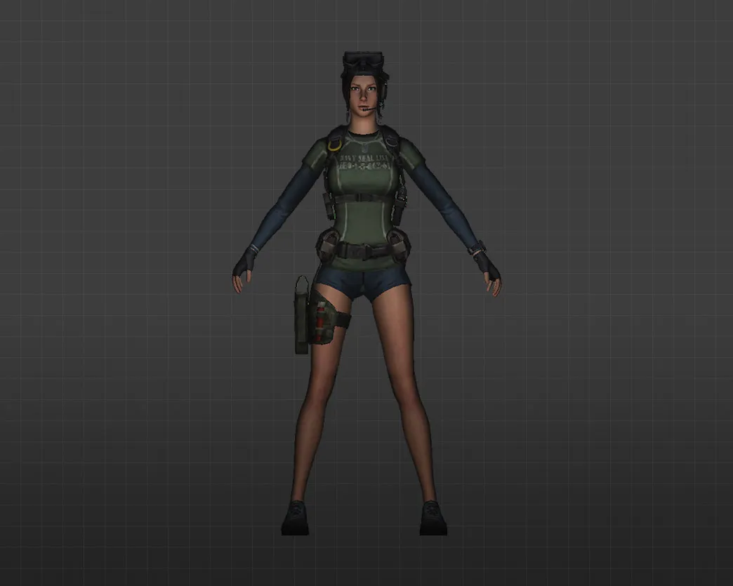 Скриншот Модель «Лиза» для CS 1.6 - Уникальный скин для вашего персонажа