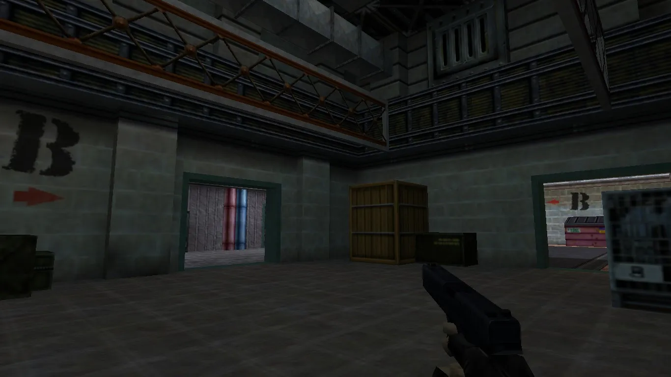 Скриншот  Карта de_lock для CS 1.6 - Тактические возможности и особенности