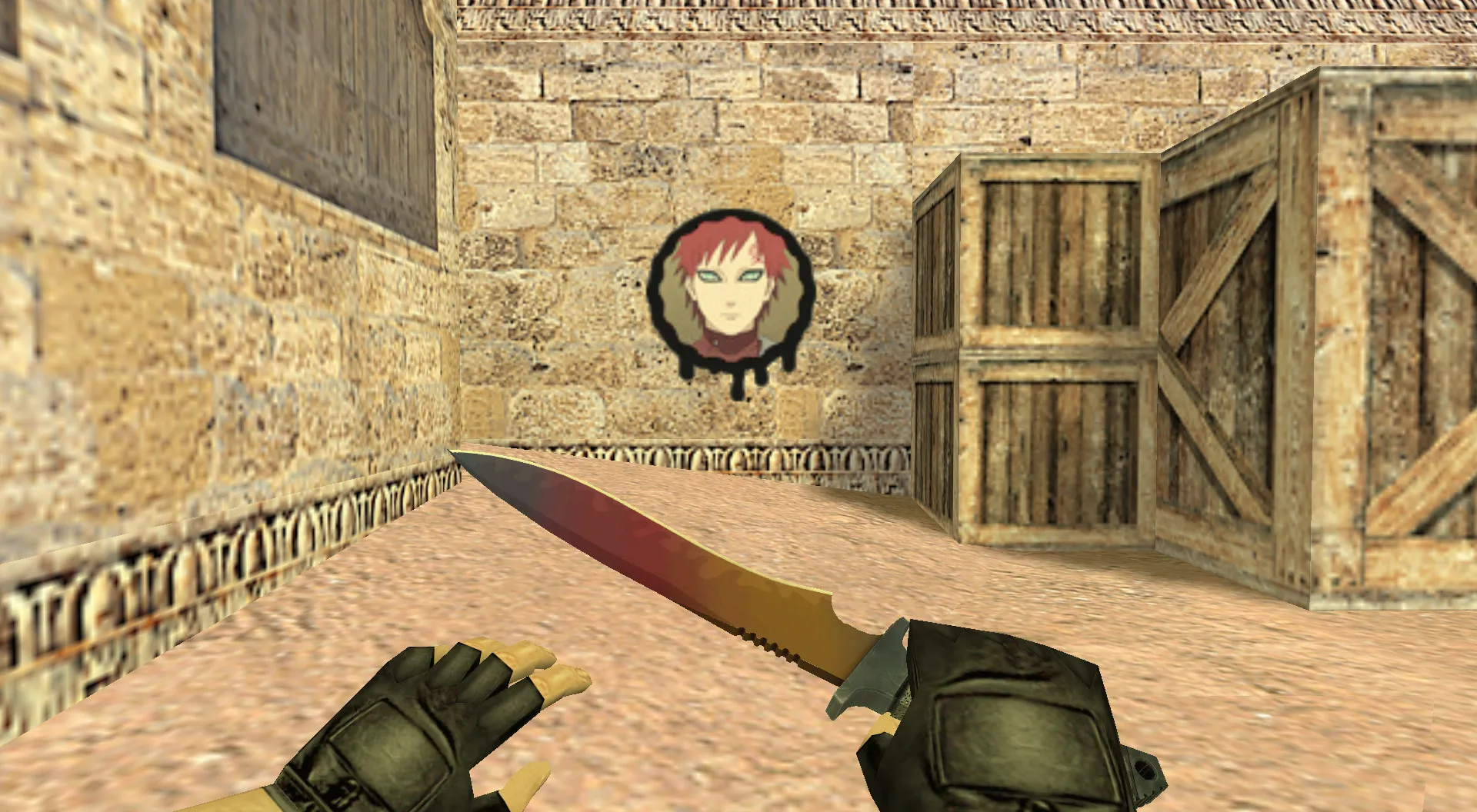 Скриншот Граффити «Гаара» для CS 1.6 - Аниме темы для вашего геймплея