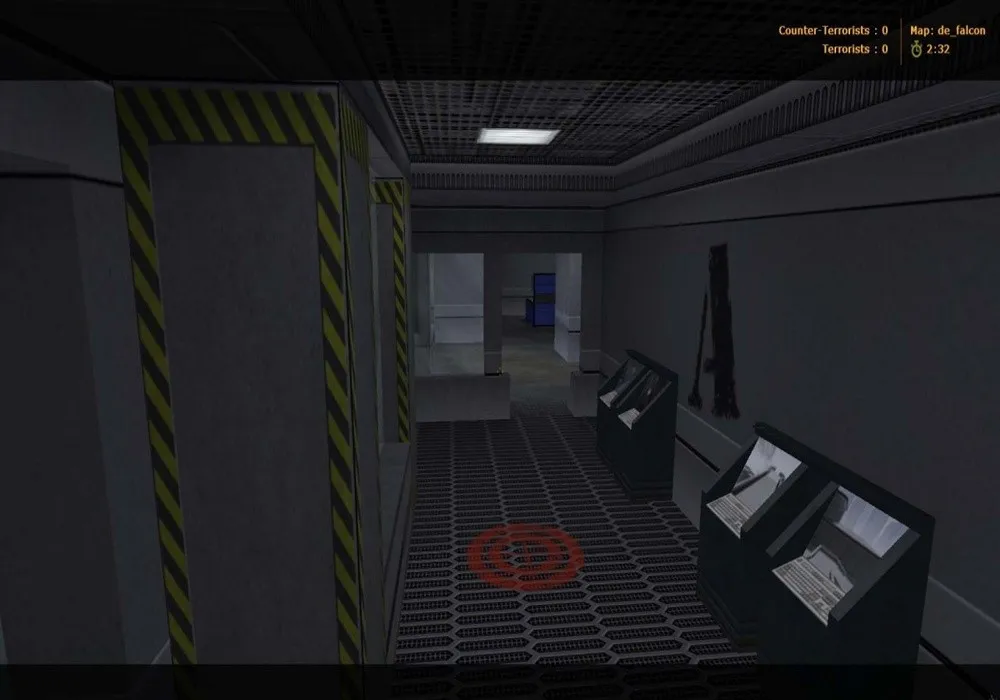 Скриншот  Карта de_falcon для CS 1.6: тактика за CT/T, точки, маршруты, .nav и оптимизация