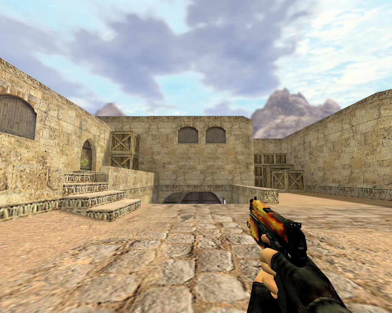 Скриншот Модель USP Огненный для CS 1.6 - Улучшенный опыт стрельбы