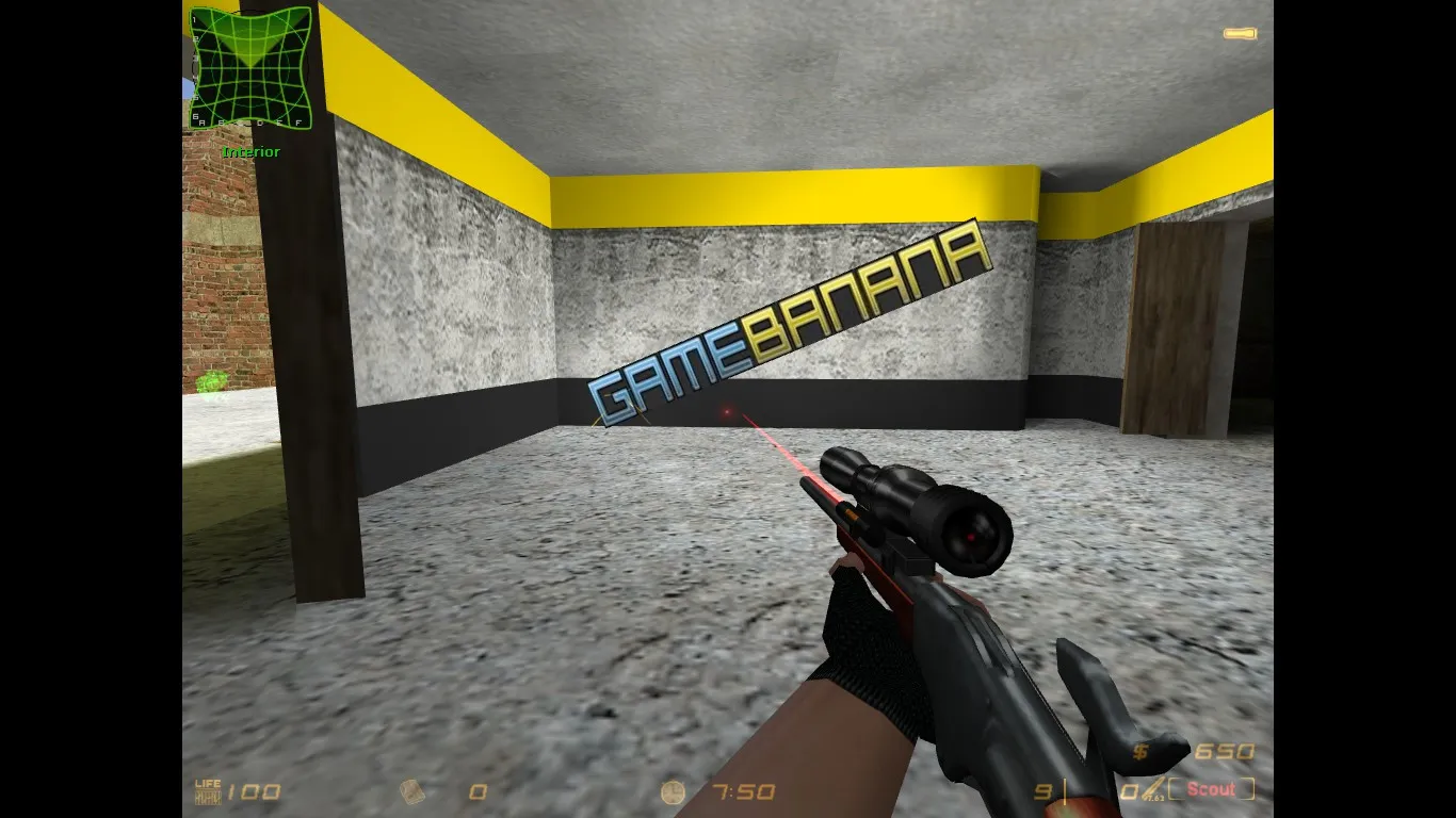 Скриншот  de_gamebanana карта для CS 1.6: баланс сторон, точки, .nav и оптимизация wpoly/epoly