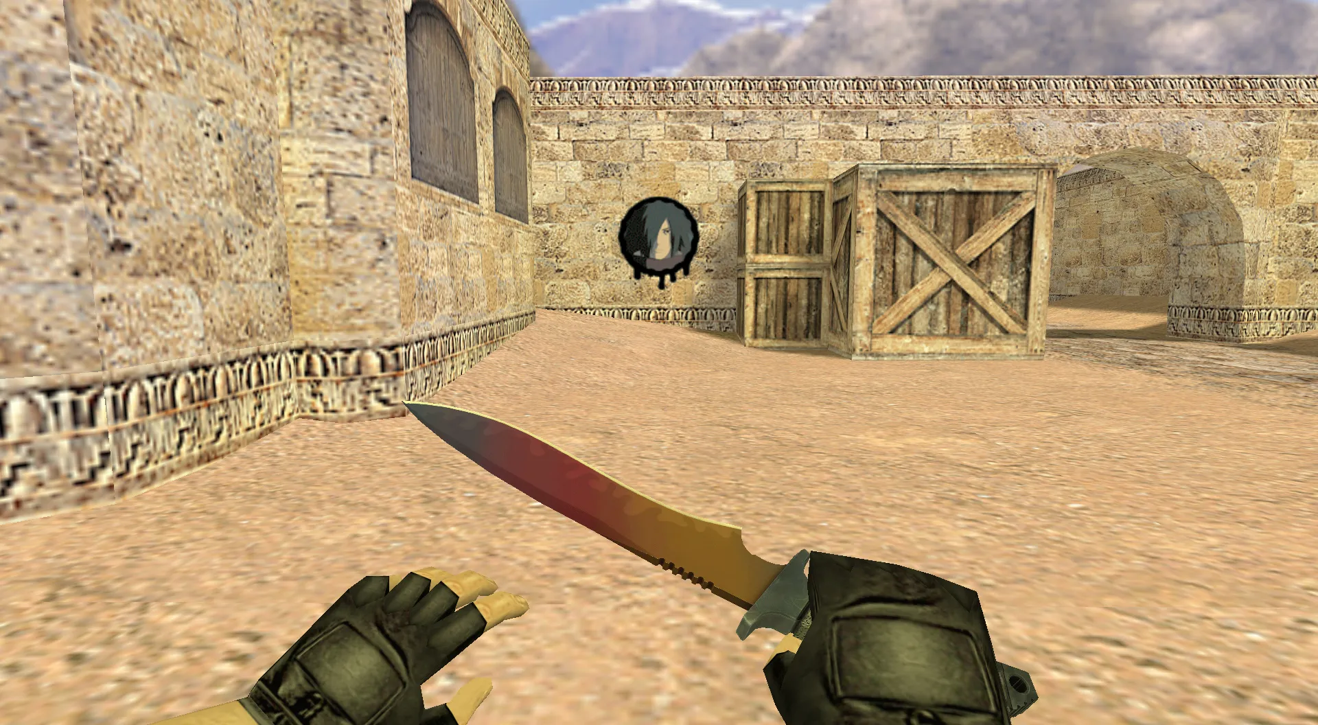 Скриншот  Граффити «Мадара Учиха» для CS 1.6 – Уникальное аниме оформление