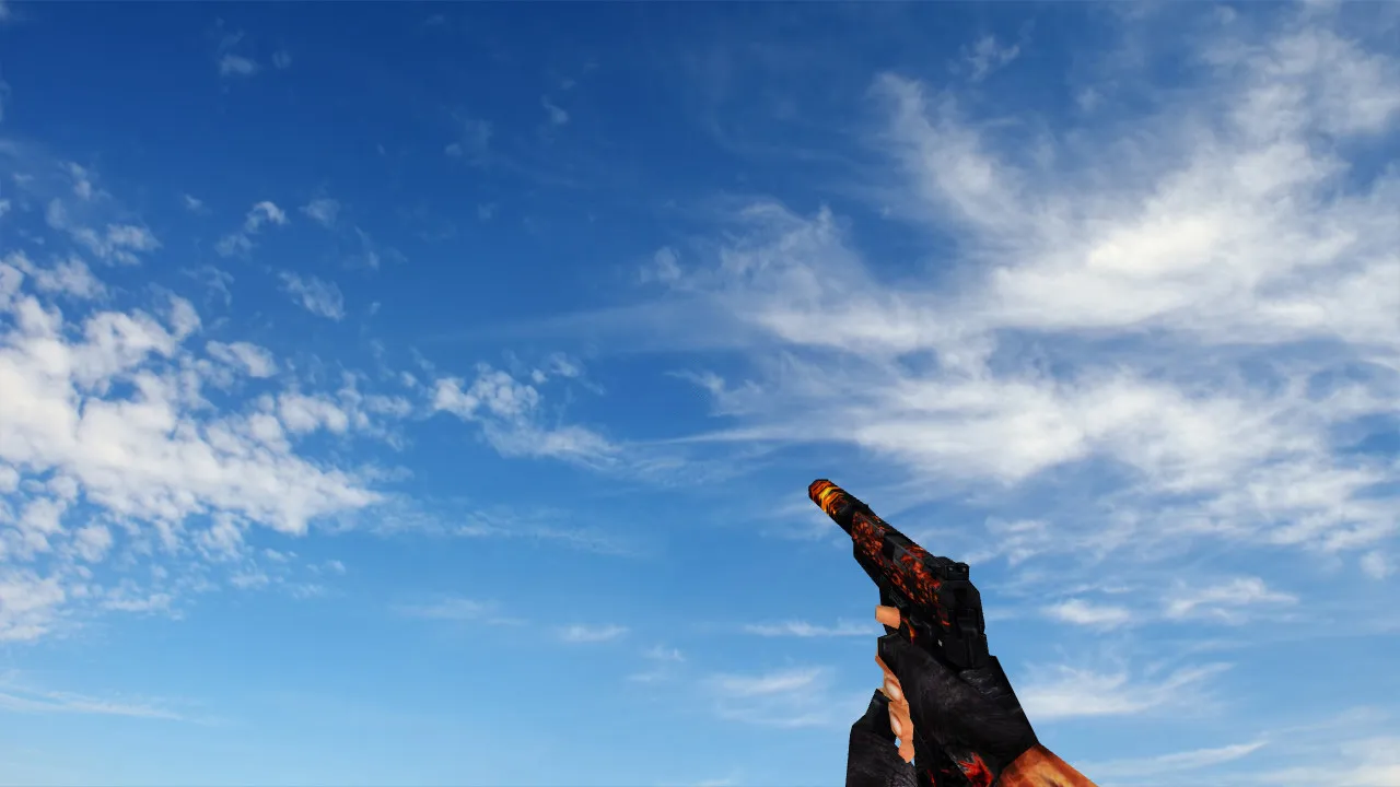 Скриншот  Пак моделей оружия «Лава» для CS 1.6: v_ p_ w_ модели, звук, анимация осмотра, качество текстур