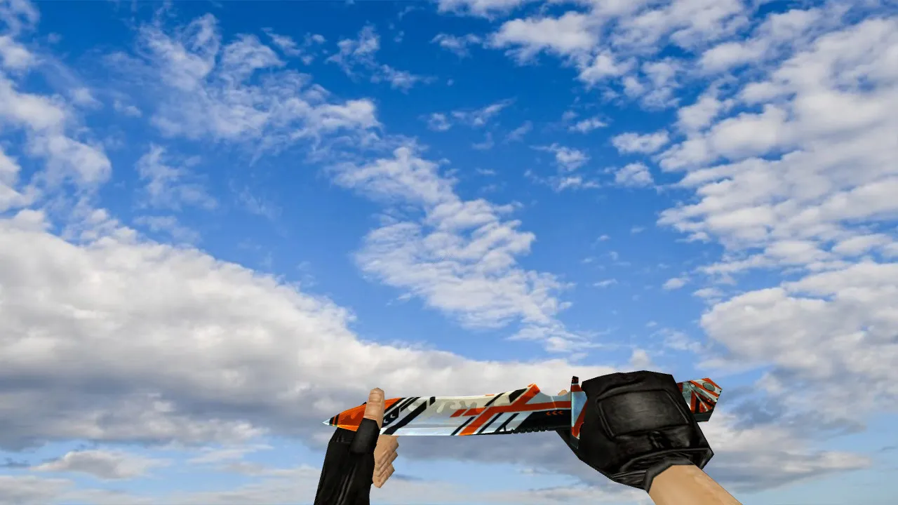 Скриншот Модель Knife «Азимов» для CS 1.6: v_ и p_ модели, звуки, анимация осмотра и текстуры