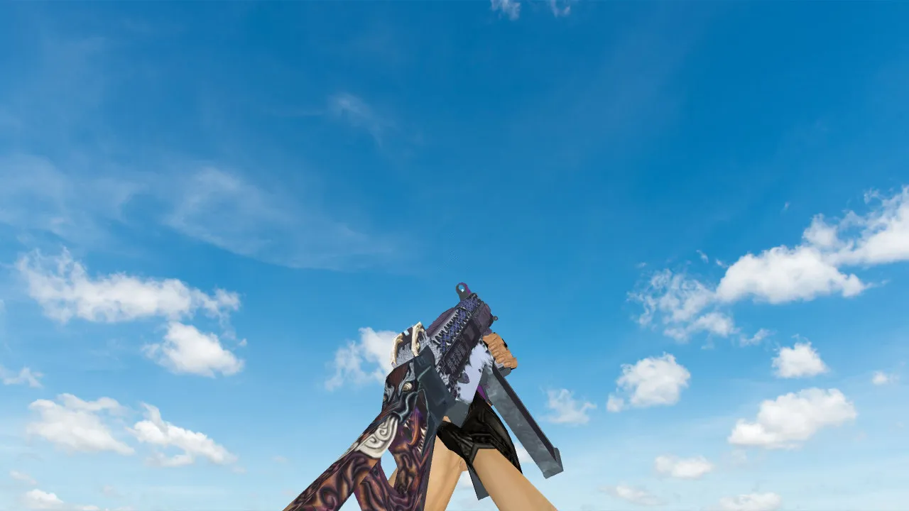 Скриншот Модель UMP-45 Dragon Breath для CS 1.6 - качественные текстуры и анимация