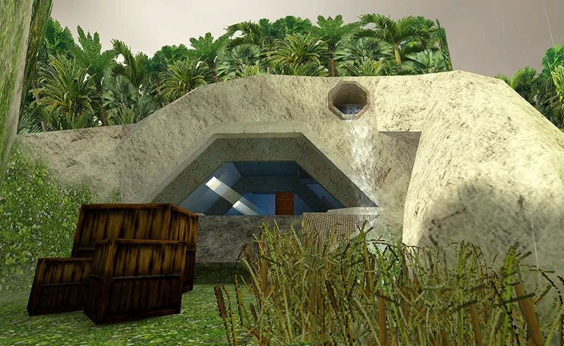 Скриншот  de_bunk карта для CS 1.6: позиции, тактика T/CT, настройка ботов и оптимизация wpoly/epoly