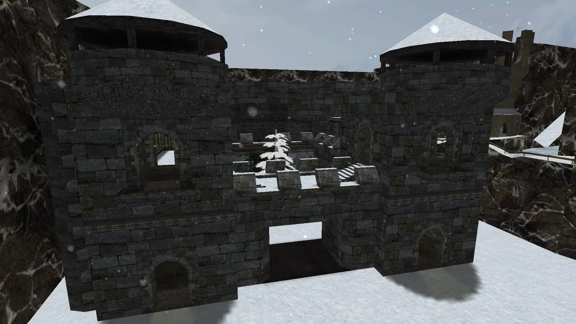 Скриншот  Карта de_skaarj_ash для Counter-Strike 1.6: Тактический анализ и особенности