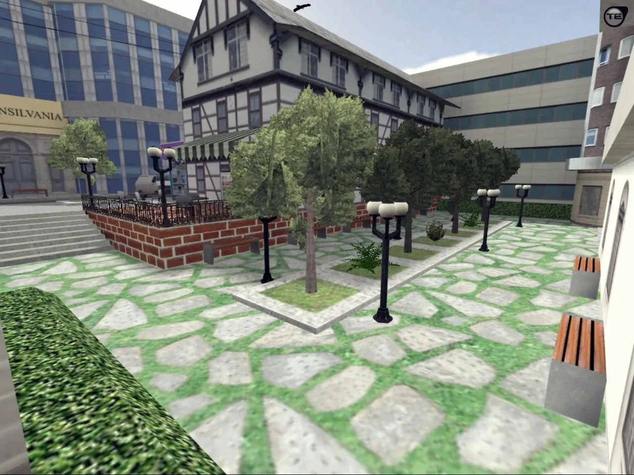 Скриншот  Карта de_miez для CS 1.6: тактические возможности и баланс сторон