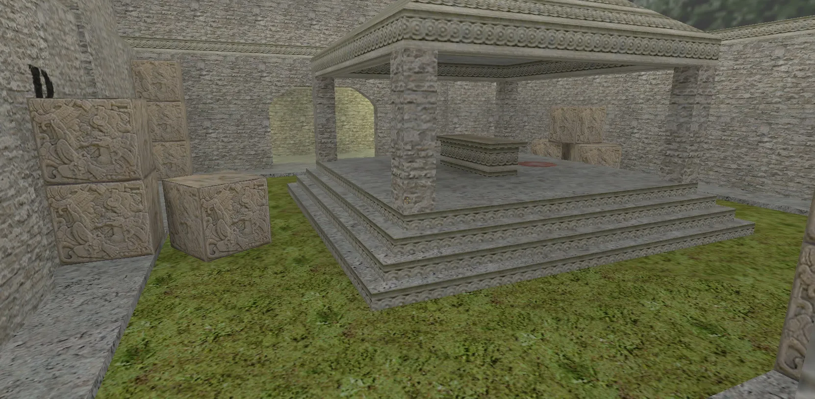 Скриншот  de_aztec_generation для CS 1.6: .nav для ботов, баланс сторон, оптимизация wpoly/epoly и тактика точек