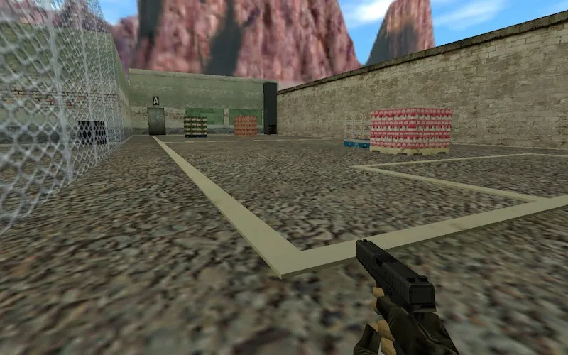 Скриншот Карта de_acr_arnal для CS 1.6: тактика сторон, точки, .nav для ботов, оптимизация wpoly/epoly