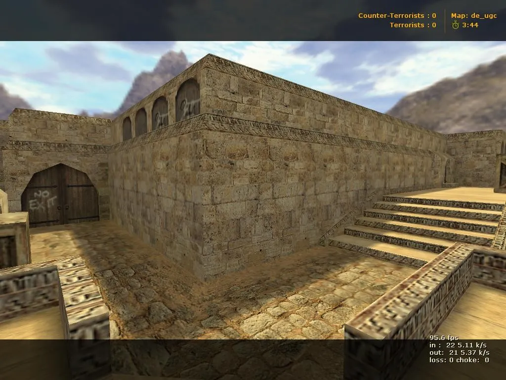 Скриншот  de_dust2x2_extended — расширенная DE карта для CS 1.6: точки, ротации, .nav и оптимизация