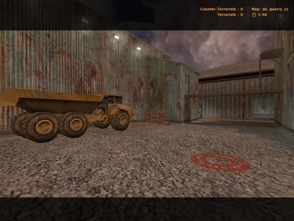 Скриншот Карта de_quarry_cz для Counter-Strike 1.6 — тактический анализ и особенности