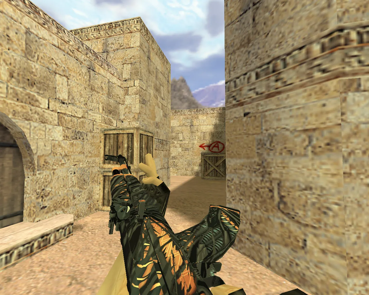 Скриншот Модель АК-47 Мерес для CS 1.6 - Качественные текстуры и анимация