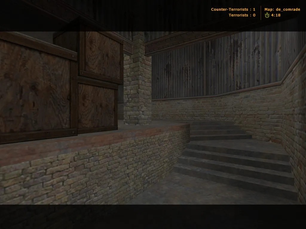 Скриншот de_comrade для CS 1.6: тактические точки, маршруты и сборка карты с .nav и оптимизацией