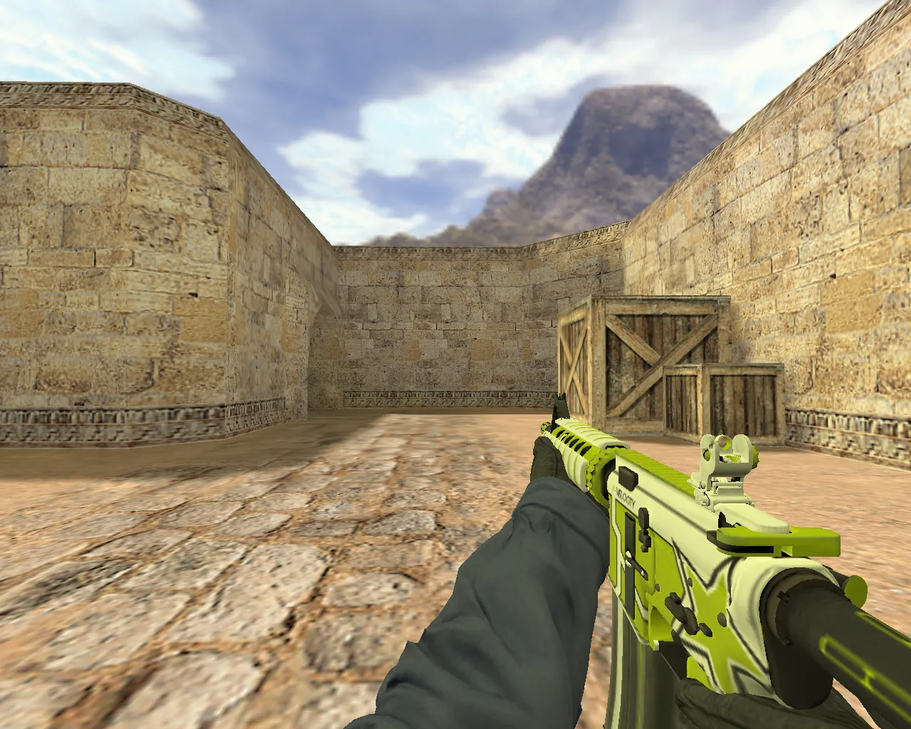 Скриншот Модель М4А4 «Скорость Икс» v_m4a4 p_m4a4 w_m4a4 для CS 1.6: анимация осмотра, звуки, текстуры