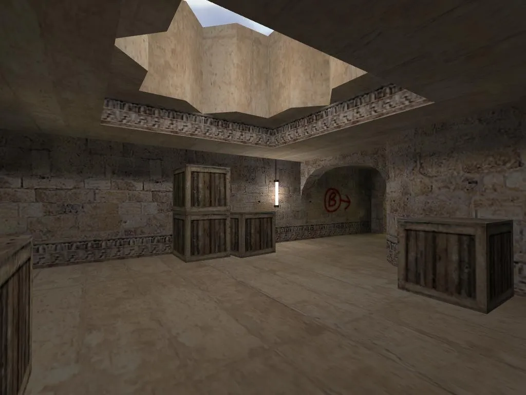 Скриншот  de_blackdust карта для CS 1.6: тактика сторон, точки, .nav и оптимизация wpoly/epoly