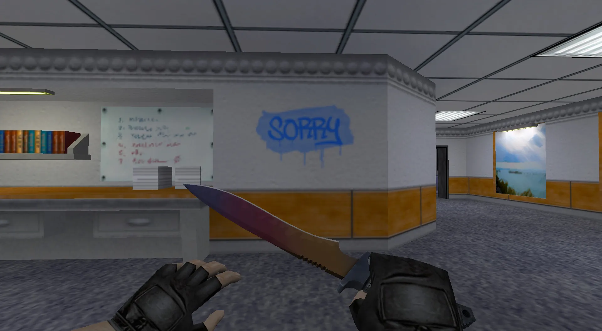 Скриншот Граффити «Прости» для CS 1.6 - Уникальное оформление игровой атмосферы