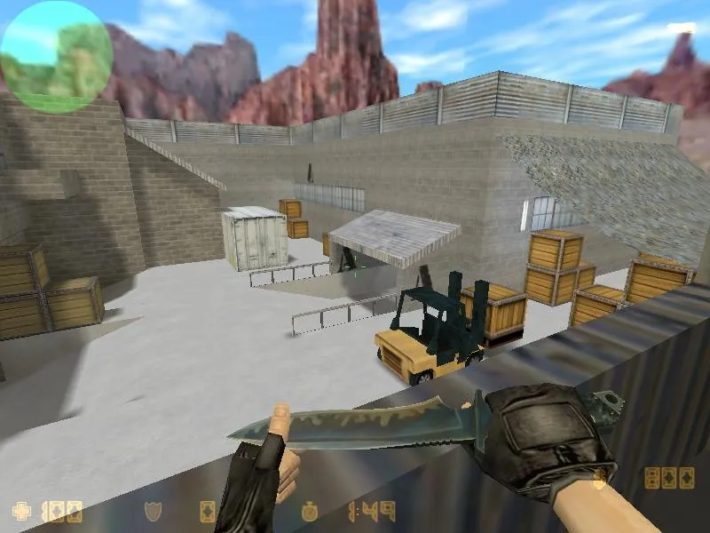 Скриншот  Карта de_striker для CS 1.6 – Тактика и особенности