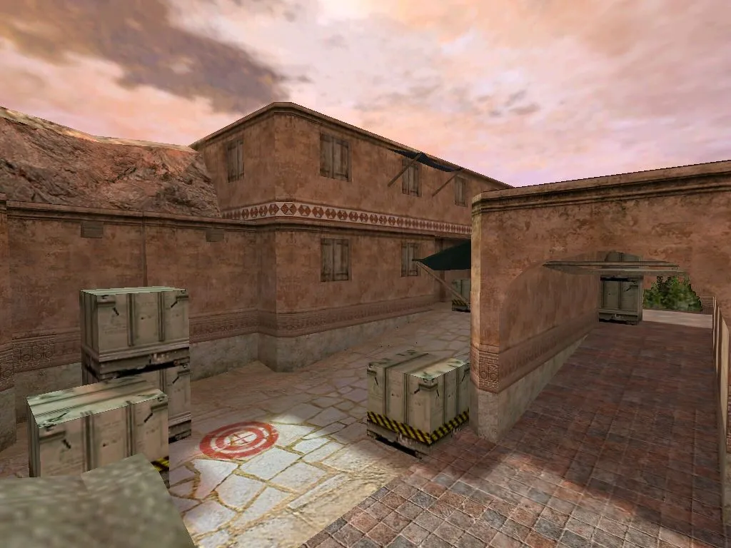 Скриншот  Карта de_kassai для CS 1.6 - Тактическая карта для командной игры