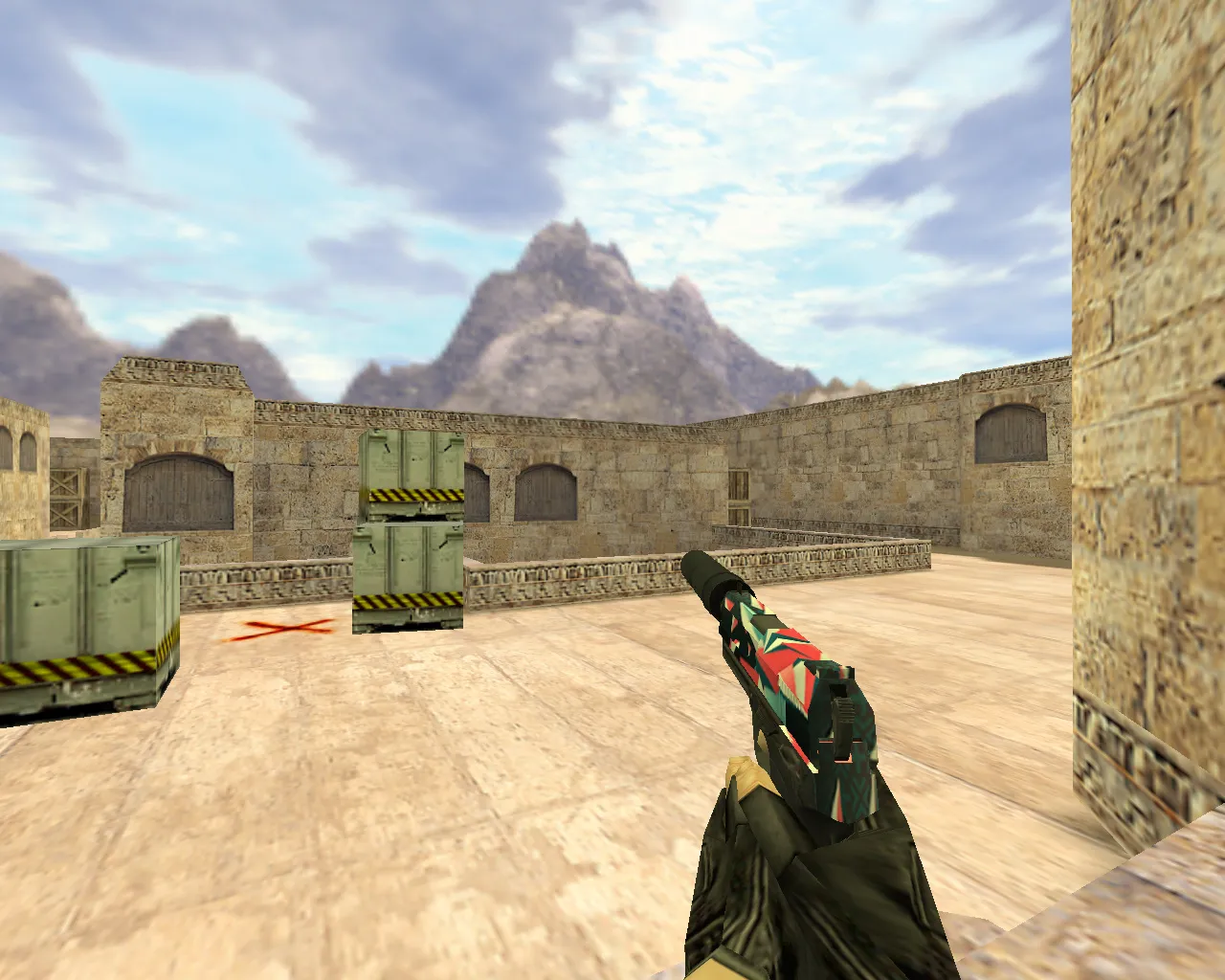 Скриншот Модель «USP Буйство красок» для CS 1.6 – отличное дополнение