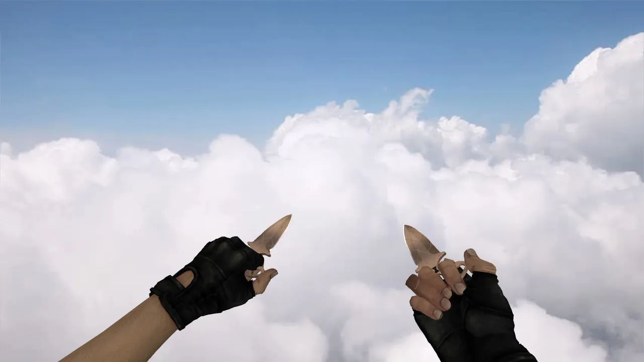 Скриншот Модель ножа «Тычковые ножи «Африканская сетка»» для CS 1.6: v_ p_ w_, звуки и анимация осмотра